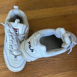 Fila White Athletic Shoes